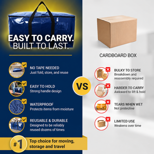 Pack of 2 Heavy Duty Moving & Shifting Bags | Large Packing & Storage Bags