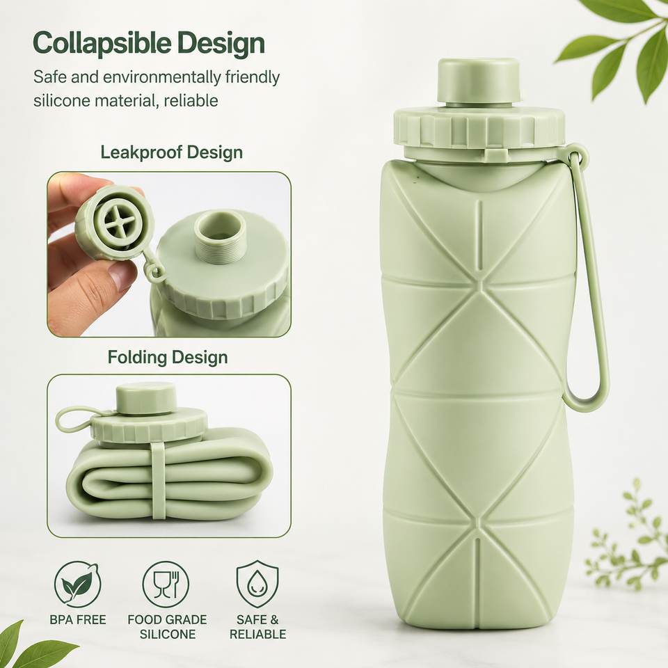 Foldable Silicone Water Bottle