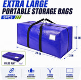 Pack of 6 Heavy Duty Moving & Shifting Bags | Large Packing & Storage Bags